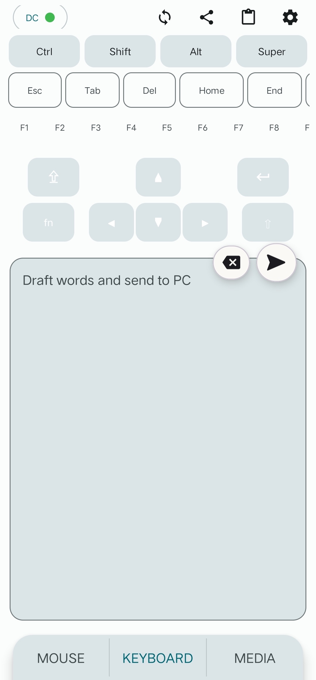 BlueKeys Keyboard Interface