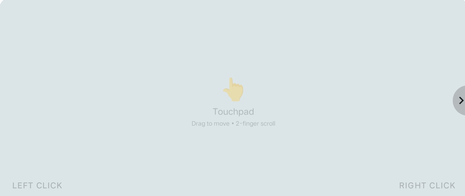 Minimalist Trackpad UI