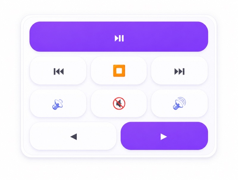 BlueKeys Interactive Homescreen Widget for quick control